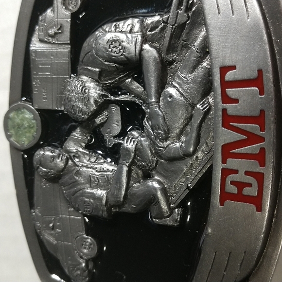 🆕EMT VINTAGE Belt Buckle "Last One"  Unisex Solid Pewter - Picture 11 of 16